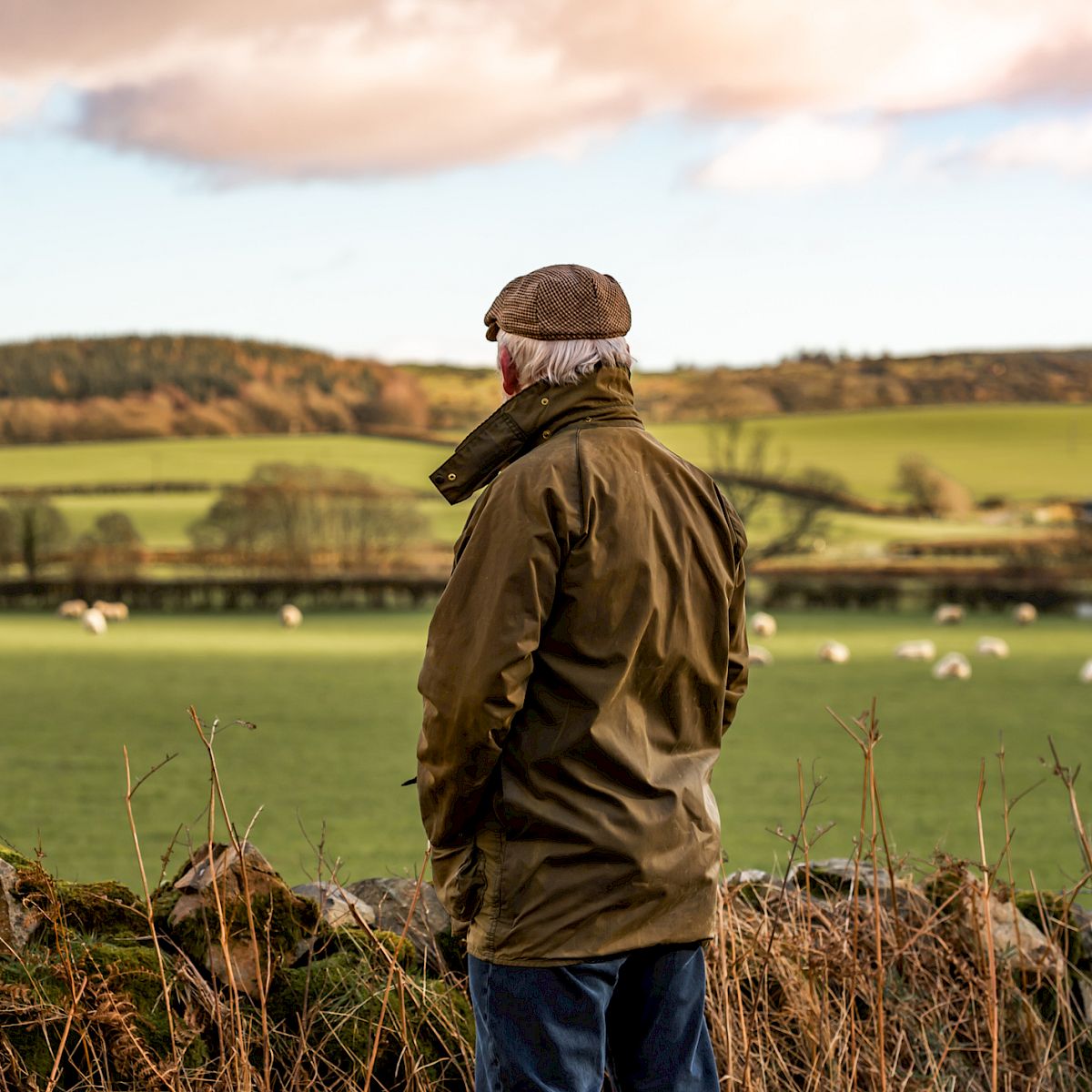 Farmer in field